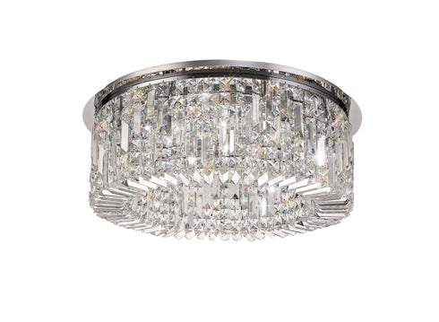 Zula Round Flush Chandelier 8 Light