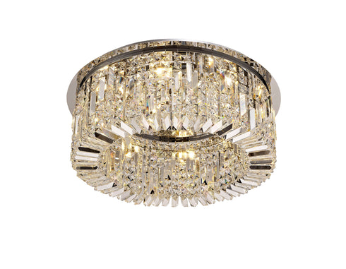 Zula Round Flush Chandelier 8 Light