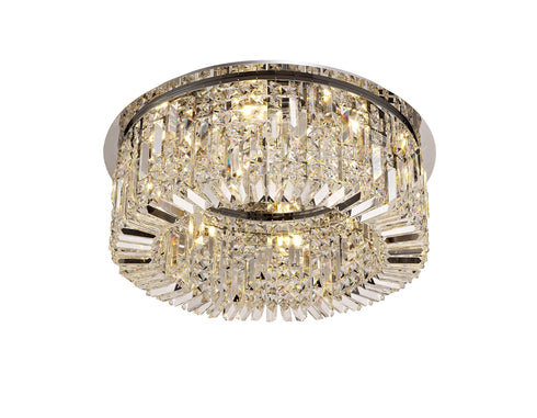 Zula Round Flush Chandelier 8 Light