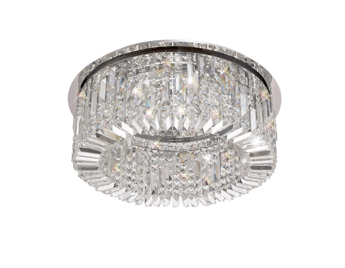 Zula Round Flush Chandelier 8 Light