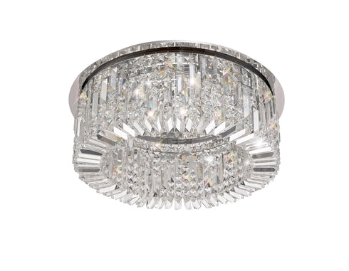 Zula Round Flush Chandelier 8 Light