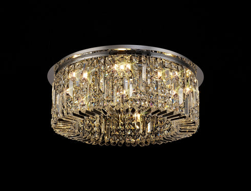 Zula Round Flush Chandelier 8 Light