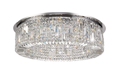 Zula Round Flush Chandelier 12 Light