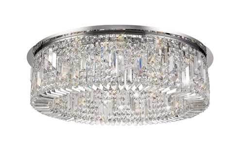 Zula Round Flush Chandelier 12 Light