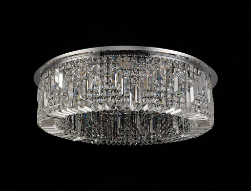 Zula Round Flush Chandelier 12 Light