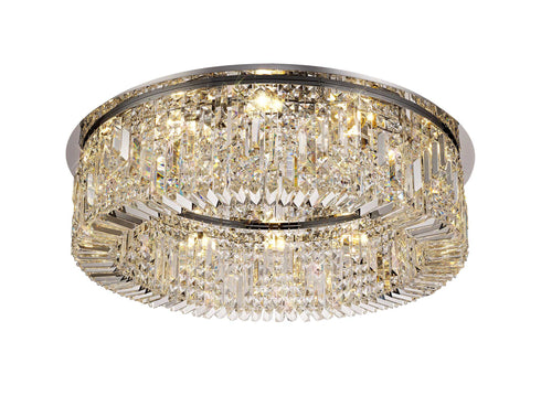 Zula Round Flush Chandelier 12 Light