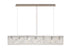 Zula Linear Pendant Chandelier 7 Light