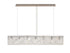 Zula Linear Pendant Chandelier 7 Light
