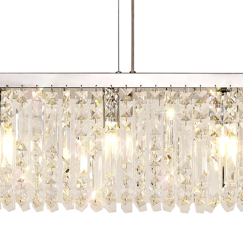 Zula Linear Pendant Chandelier 7 Light