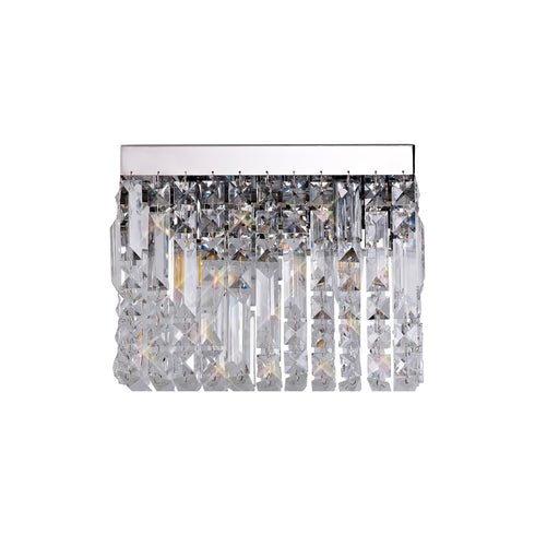 Zula Rectangular 2 Light Small Wall Lamp