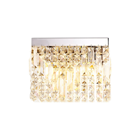 Zula Rectangular 2 Light Small Wall Lamp