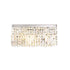 Zula Rectangular 3 Light Large Wall Lamp