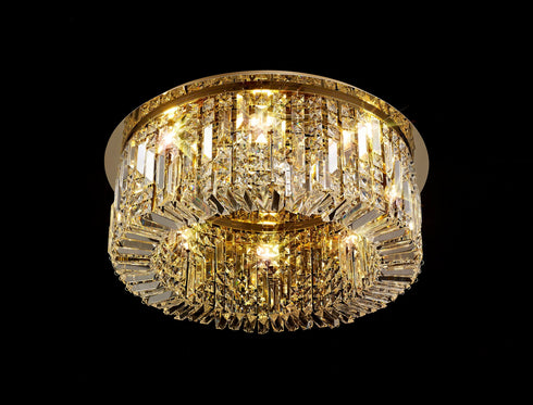 Zula Round Flush Chandelier 8 Light