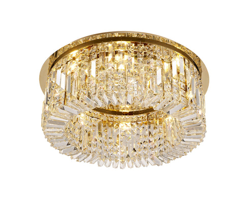 Zula Round Flush Chandelier 8 Light