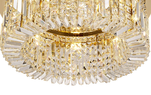 Zula Round Flush Chandelier 8 Light