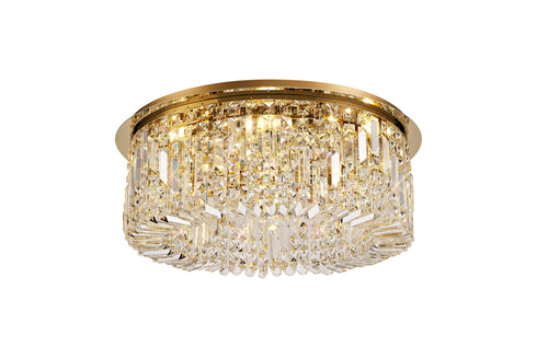 Zula Round Flush Chandelier 8 Light