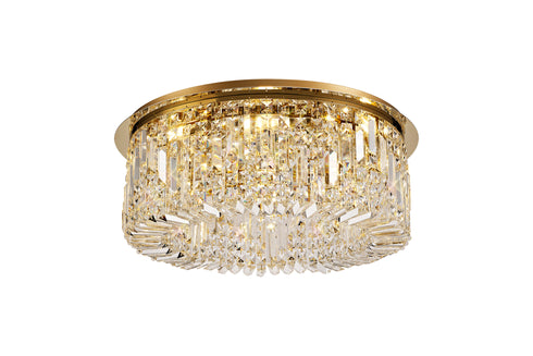 Zula Round Flush Chandelier 8 Light