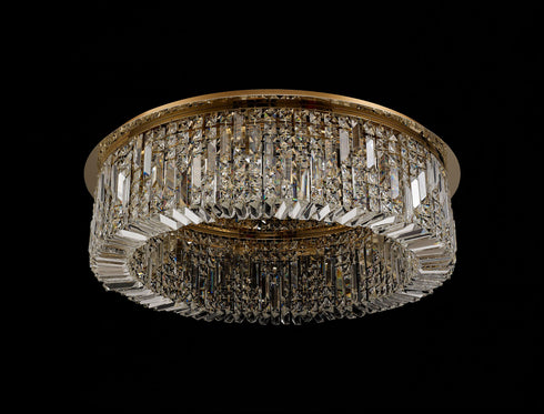 Zula Round Flush Chandelier 12 Light