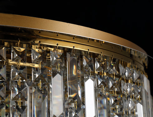 Zula Round Flush Chandelier 12 Light