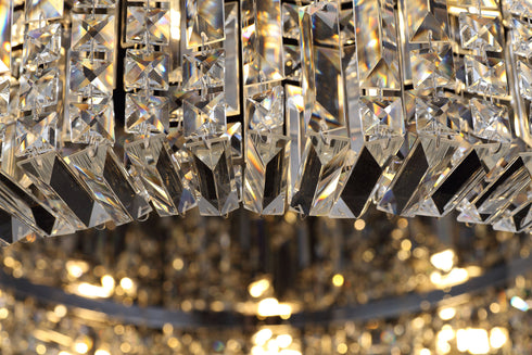 Zula Round Flush Chandelier 12 Light