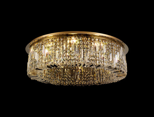 Zula Round Flush Chandelier 12 Light