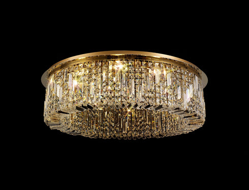 Zula Round Flush Chandelier 12 Light