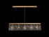 Zula Linear Pendant Chandelier 5 Light
