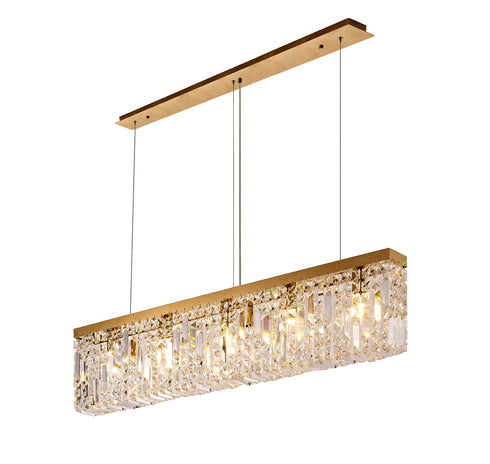 Zula Linear Pendant Chandelier 5 Light