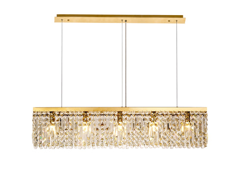 Zula Linear Pendant Chandelier 5 Light
