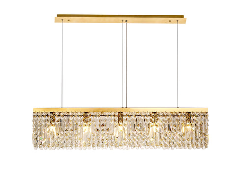 Zula Linear Pendant Chandelier 5 Light