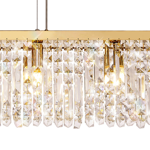 Zula Linear Pendant Chandelier 7 Light