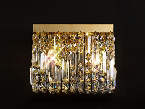 Zula Rectangular 2 Light Small Wall Lamp