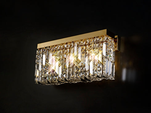 Zula Rectangular 3 Light Large Wall Lamp