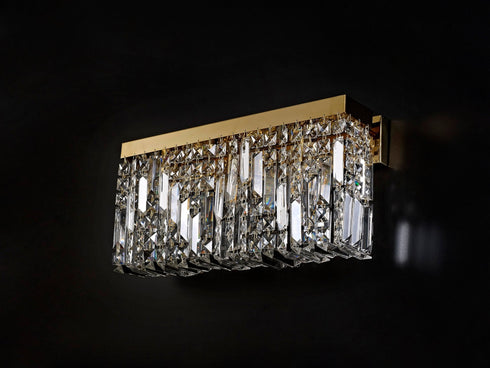 Zula Rectangular 3 Light Large Wall Lamp