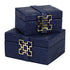 Navy Croc Box Set Geo Gold
