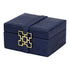 Navy Croc Box Set Geo Gold