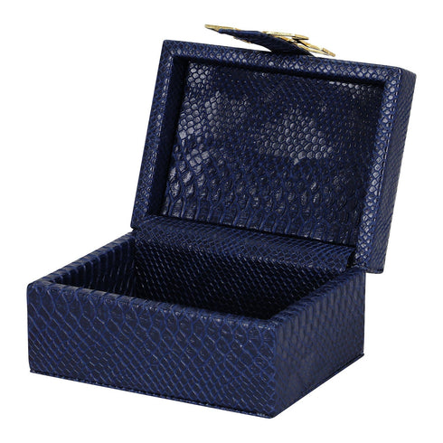 Navy Croc Box Set Geo Gold