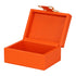 Orange Leather Box Set Geo Gold