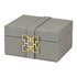 Grey Leather Box Set Geo