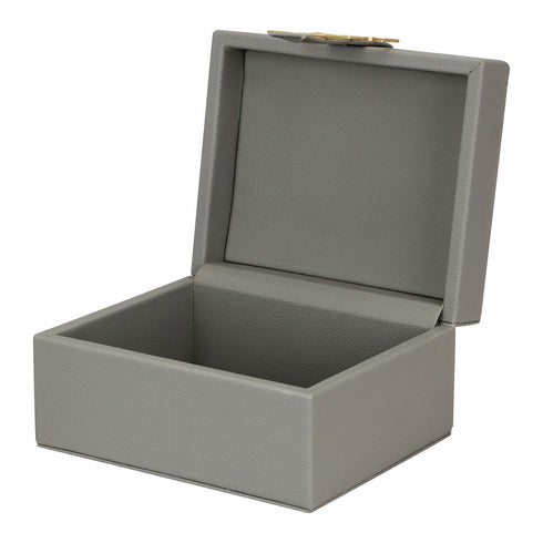 Grey Leather Box Set Geo