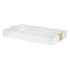 White Croc Leather Tray Geo