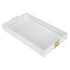 White Croc Leather Tray Geo