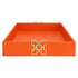 Orange Leather Tray Geo