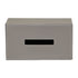 Grey Leather Tissue Box Geo