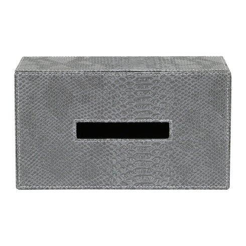 Grey Croc Tissue Box Geo