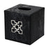 Black Croc Square Tissue Box Geo