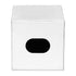 White Croc Square Tissue Box Geo