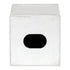 White Croc Square Tissue Box Geo