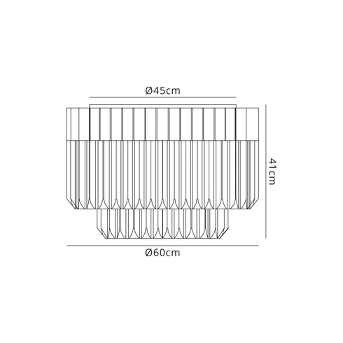 Kuna Flush Ceiling Round 7 Light