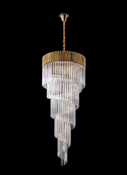 Kuna Pendant Round 5 Layer Spiral 23 Light